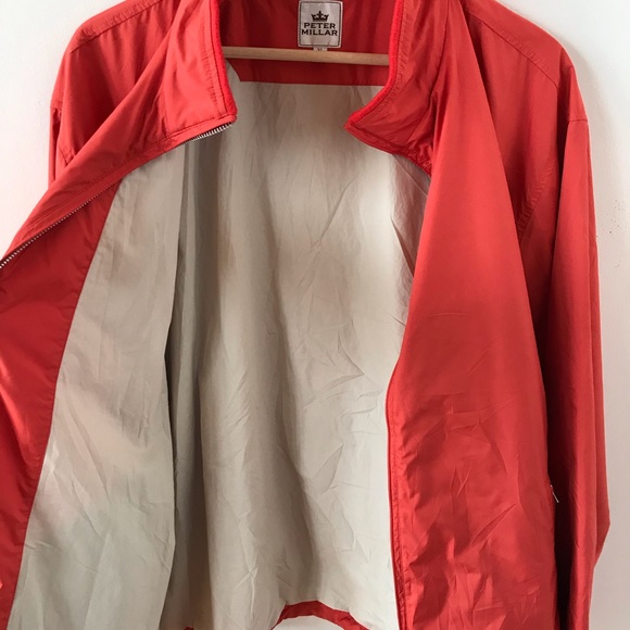 Peter Millar orange zip up jacket - Picture 10 of 11